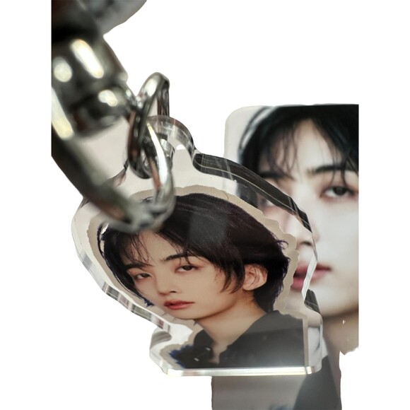 JEONGHAN Kpop Seventeen Acrylic Keychain Bias Gift Accessories Carat Photocard - Picture 2 of 2